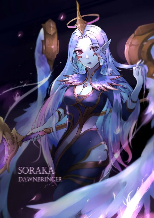  soraka and dawnbringer soraka league of legends drawn by albertep tseng sample 047eba0f9c800d31aa51