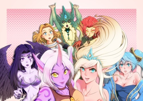  sona lux soraka morgana janna and 2 more league of legends drawn by yamauchi conan comy sample 78e9