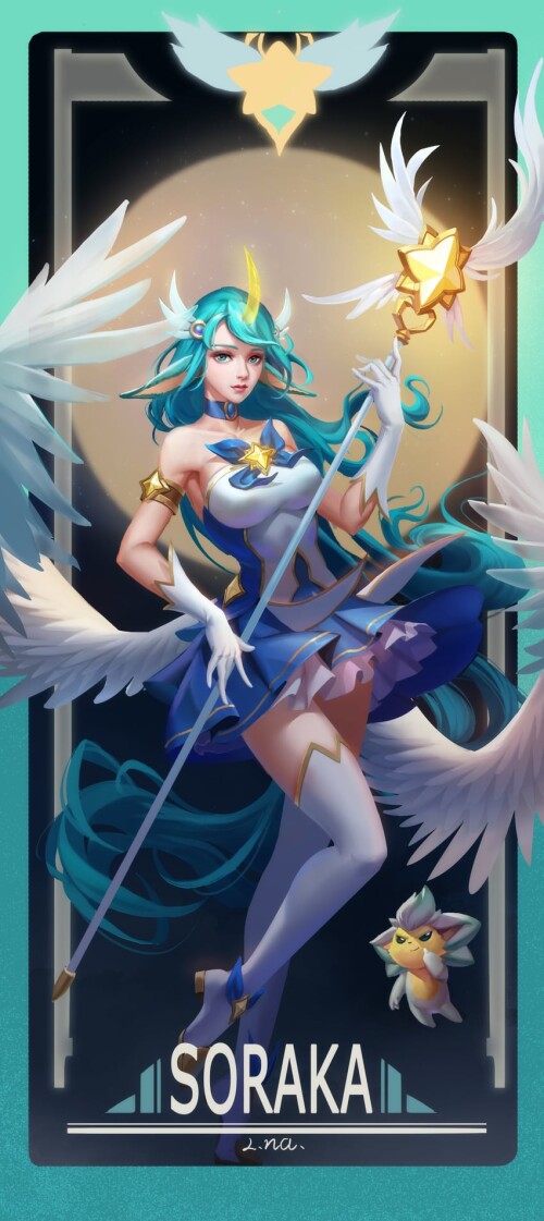  soraka star guardian soraka and little legend league of legends drawn by lna lna384677861 sample 81