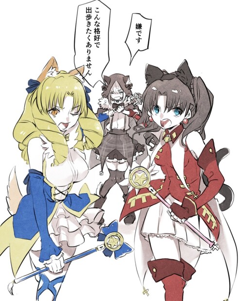  tohsaka rin magical ruby gray magical sapphire luviagelita edelfelt and 2 more fate and 4 more draw