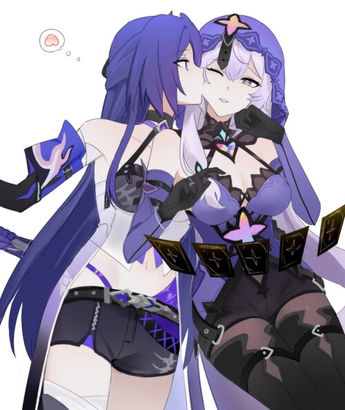  acheron and black swan honkai and 1 more drawn by 1yym sample 6b0071336f473ce770fe08d507e5ac38