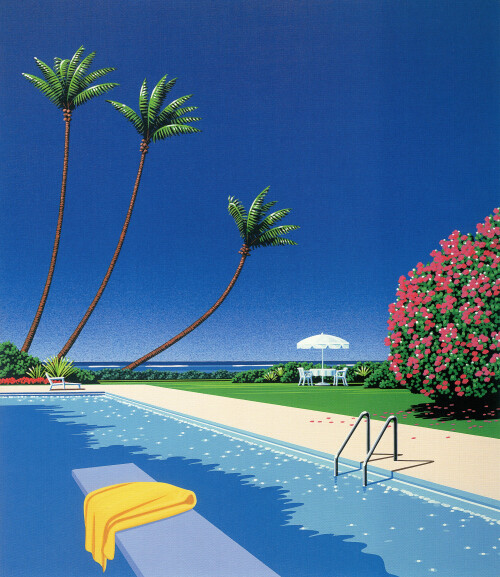Poolside Yellow Towel, 1990s by Hiroshi Nagai (from JCA Archive)