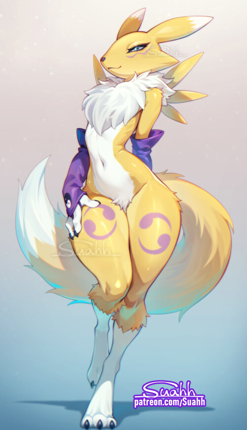  renamon digimon drawn by suahh de01e030d920abee973fa92909fef106