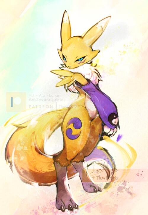  renamon digimon drawn by thwillartz sample ceb705a0ab44f6dc9c61183f5fc6918a