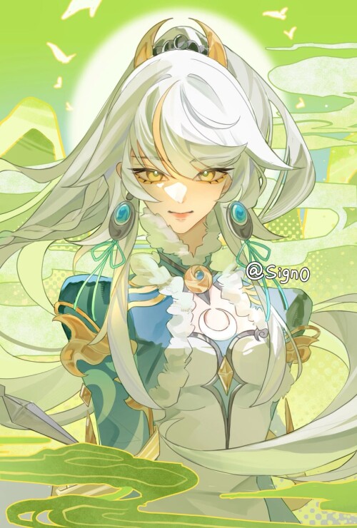  zibai genshin impact drawn by sign0 sample 989ec8dc99853ec1f85e9f5079a7a9a1