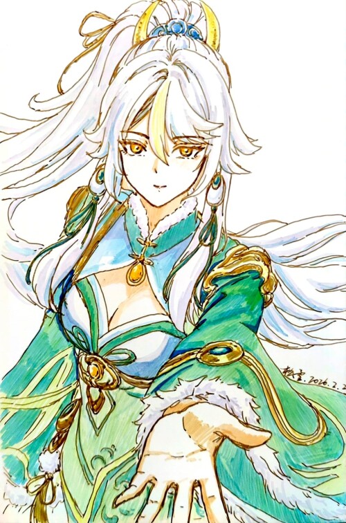  zibai genshin impact drawn by aochi songsongmianbao desongsongzi sample 581dd727fca12831c4f174a2882