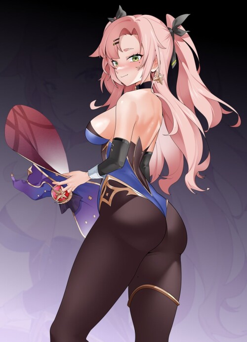  mona and nicole demara genshin impact and 2 more drawn by kemile sample f68ae0f519aa1c0c484431d284e