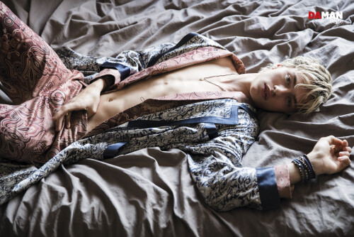 Lucky Blue Smith in suit by Etro robe by Palace Costume accessories by luis Morais