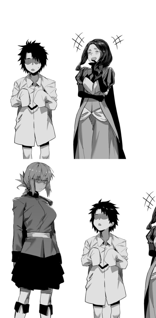  fujimaru ritsuka florence nightingale leonardo da vinci and leonardo da vinci fate and 1 more drawn