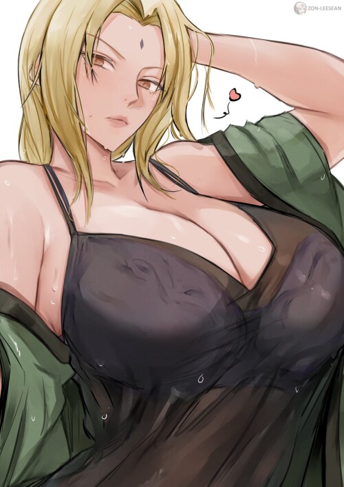  tsunade naruto and 1 more drawn by zon lee sean sample f4c01811634d2d5343f10e867eeb88bd