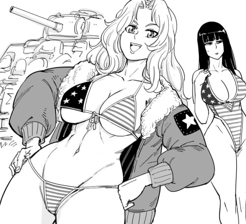  kay and nishizumi shiho girls und panzer drawn by bb baalbuddy sample 27720237ff625b8e45751c840708d