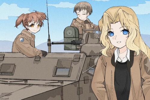  kay alisa and naomi girls und panzer drawn by voven sample 6ba8b6ed6495c3bd89ac0e500b9a7931