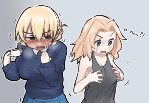  darjeeling and kay girls und panzer drawn by m1saki 1 sample 3819afc897a1e0cd8a3b9a17c81740fd