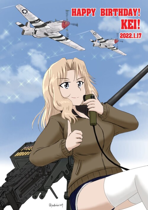  kay girls und panzer drawn by porotto yontouhei sample d28f4fb50017062aa4b4274aafb6a303