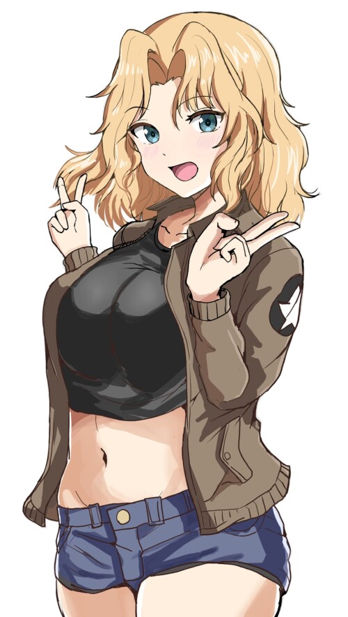  kay girls und panzer drawn by suberaku sample 603bf8b6c2e761826edb5af8b3e89212