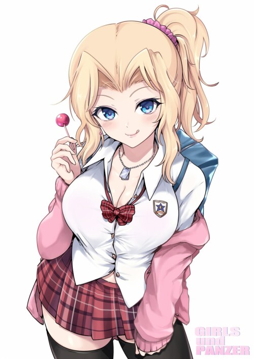  kay and yame yukana girls und panzer and 1 more drawn by kasai shin sample 542f34aaa492127d6e84ac5f