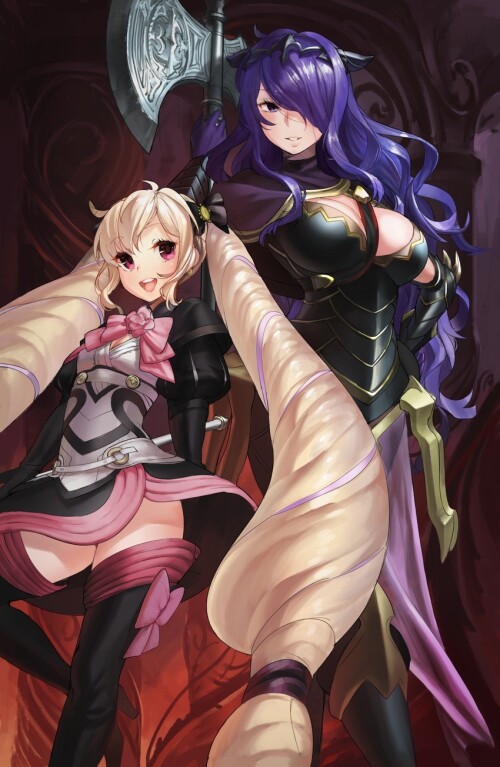  camilla and elise fire emblem and 1 more drawn by ishutani and naso4 sample c56bf85121a5ff5b611f426
