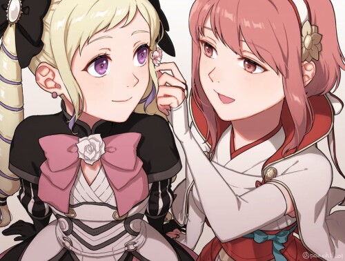  elise and sakura fire emblem and 1 more drawn by peach11 01 sample 46ef2b48860a6773156259bd78de4e43