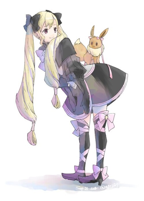  eevee and elise pokemon and 2 more drawn by robaco 6f52065283090bcf771fd3769871ff32