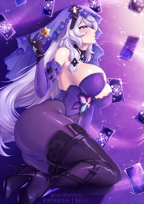  black swan honkai and 1 more drawn by sevie sample dff576056605731058bfe325359680dd