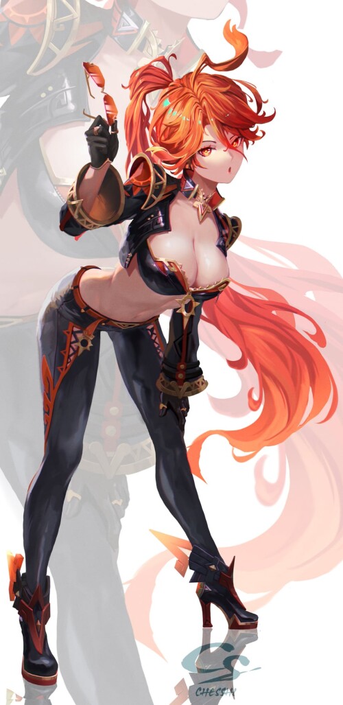  mavuika genshin impact drawn by chester shinoda sample f7a09a49eefefe92e0e3529d0244a340