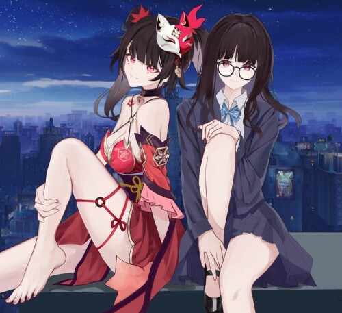  sparkle and sparkle honkai and 1 more drawn by qixiling sample 33ebd20614c3cb05fb29ba6788ce2472