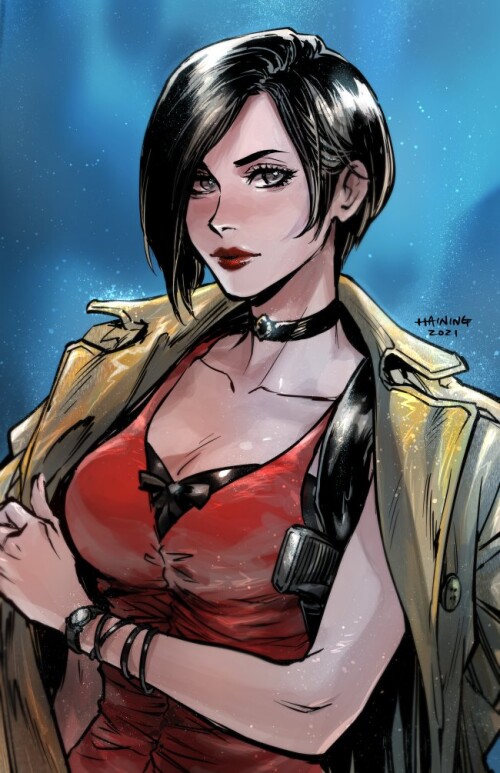  ada wong resident evil and 2 more drawn by haining a668c76909458ff3dd00df0f95825a17