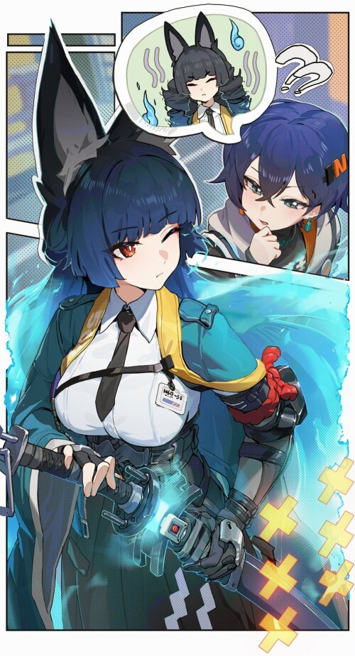  hoshimi miyabi and belle zenless zone zero drawn by r1zen sample e39993ec04c00cd337784c453bd77b49