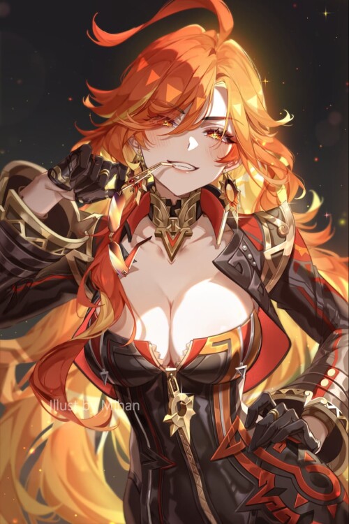  mavuika genshin impact drawn by mihan mihan art sample c9ce11ef763571c59666353903955ca4