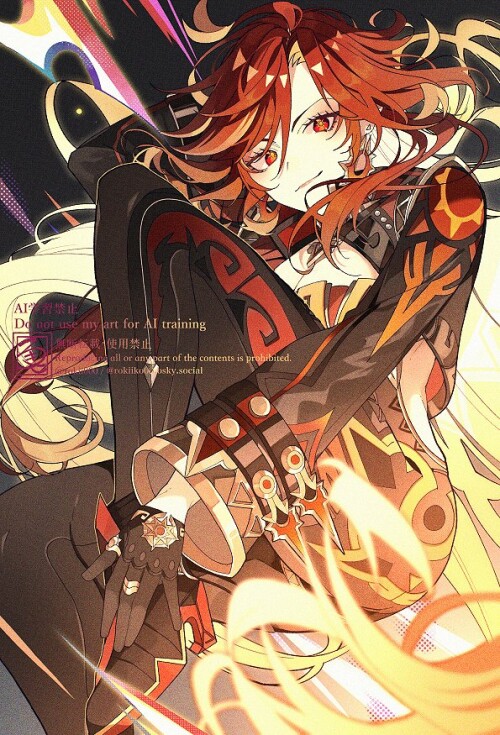  mavuika genshin impact drawn by rokiko 6f551fd1de3fc9eb9b67b1be07f2922a