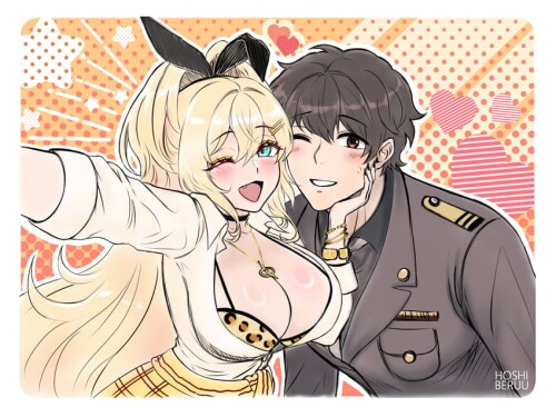  commander and rupee goddess of victory nikke drawn by hoshiberuu sample 621835eac9bf8fc97d91dde7f7c