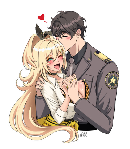  commander and rupee goddess of victory nikke drawn by hoshiberuu 2c5dbc843f07aec7ffe188ceee83cc32