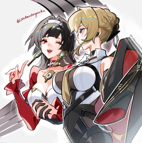  evelyn chevalier and astra yao zenless zone zero drawn by mie xing sample 354104b5a4cbc67259d475aad