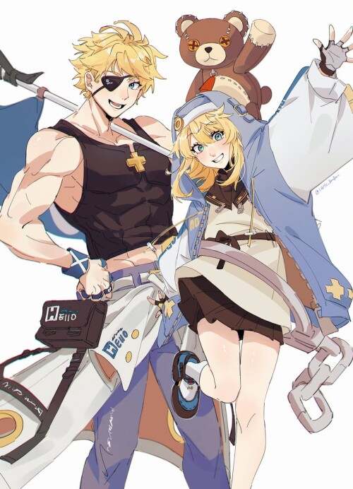  bridget roger and sin kiske guilty gear and 1 more drawn by lghz bandau sample eaa9bd33bda43494c885
