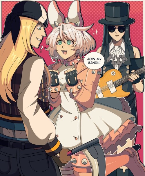  elphelt valentine testament and axl low guilty gear and 1 more drawn by bobamiruku sample 56ef31cfd