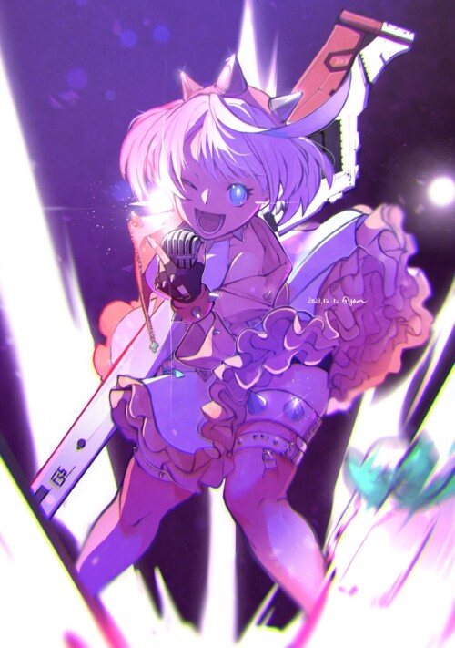  elphelt valentine guilty gear and 1 more drawn by kousuke kari sample af8d7e3feeb849efbddff036afcc8