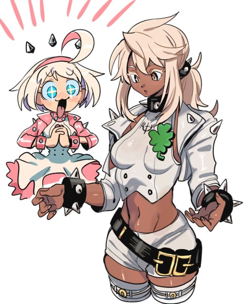  ramlethal valentine and elphelt valentine guilty gear and 1 more drawn by nanika nnkgh 78b754c5507e