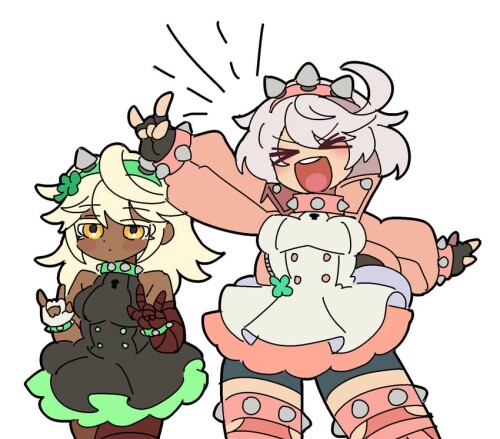  ramlethal valentine and elphelt valentine guilty gear and 1 more drawn by kekeken sample a601ea2284