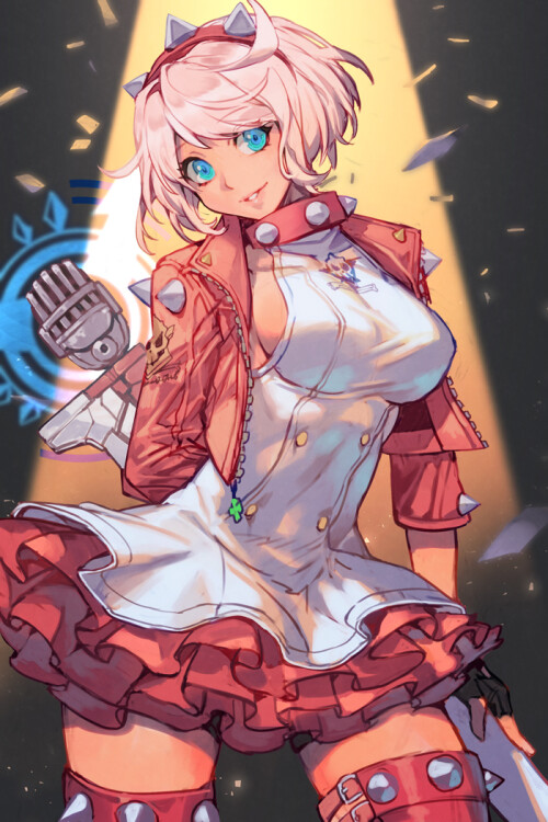  elphelt valentine guilty gear and 1 more drawn by hungry clicker 7f466b65c47562f9f247971c54b7c81e