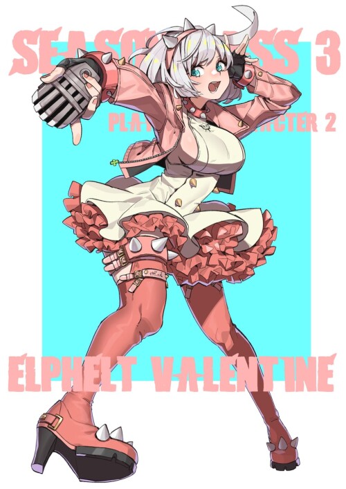  elphelt valentine guilty gear and 1 more drawn by makai sample de00978b10057c16546b9df3541b96d1