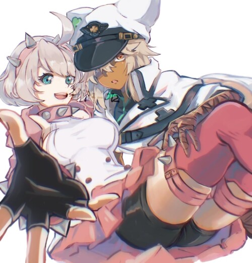  ramlethal valentine and elphelt valentine guilty gear and 1 more drawn by pipu 012 sample 41864f795