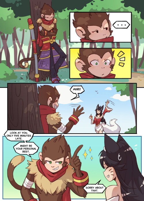  ahri and wukong league of legends drawn by banana bananapie sample 1a8890b718ecb620d952de2afbe0a84f