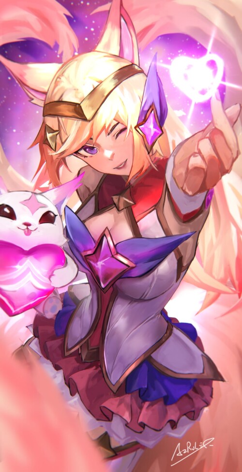  ahri and star guardian ahri league of legends drawn by az ruler sample 7a51943ae14a5348750495b5116c