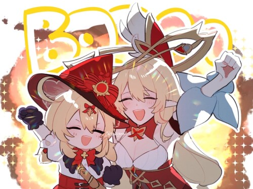  klee and alice genshin impact drawn by nyayou amanatto sample 1b944ff157b21098ff60b73fa1e45e2a