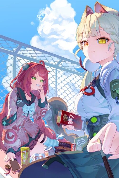  alice thymefield ukinami yuzuha and kamanosuke zenless zone zero drawn by leegh19769 sample 618dfc0