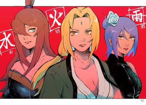  tsunade konan and terumi mei naruto and 1 more drawn by moiko moi pic sample 7bd7579b90896c579f72c4
