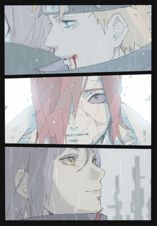  konan nagato and yahiko naruto and 1 more drawn by meitarou sample 99aec2e9b70ab9d91f01494f4ae6e3a8