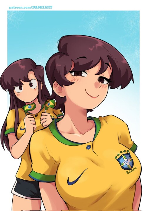  komi shouko and komi shuuko komi san wa komyushou desu and 2 more drawn by dashi sample 5168407ca48