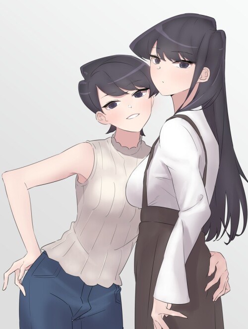  komi shouko and komi shuuko komi san wa komyushou desu drawn by takita takita3411 sample f1848aa3a3