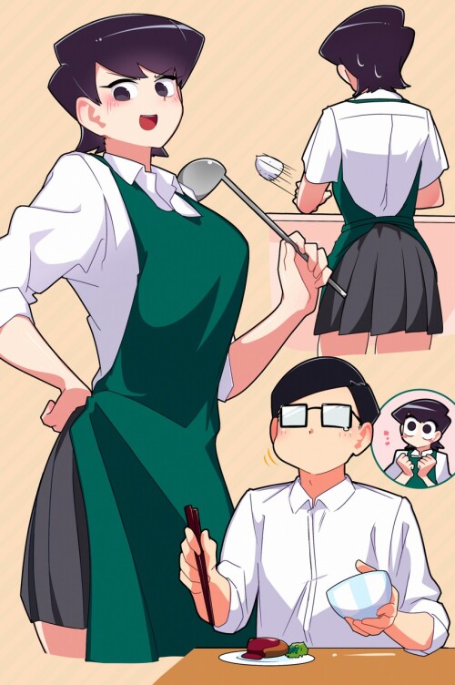  komi shuuko and komi masayoshi komi san wa komyushou desu drawn by lecca aisu sample 6f6a7ec04297e5
